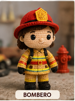 Bombero amigurumi