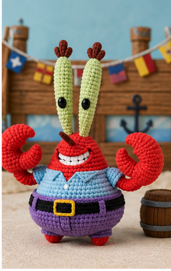 Cangrejo amigurumi