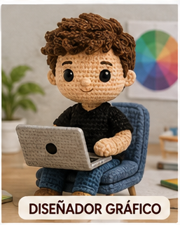 Diseñador gráfico amigurumi