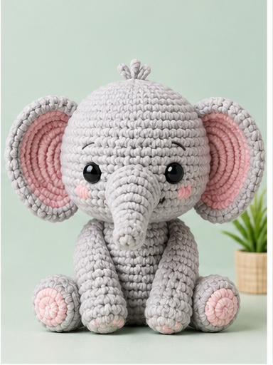 Elefante amigurumi