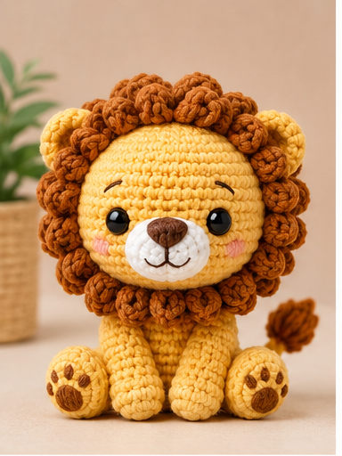 León amigurumi