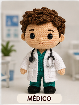 Médico amigurumi