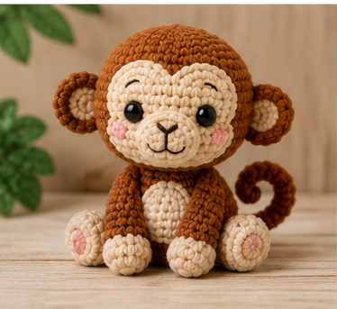 Mono amigurumi