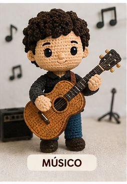 Músico amigurumi