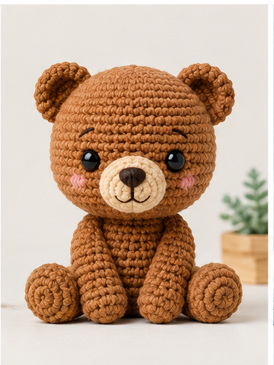Oso pardo amigurumi