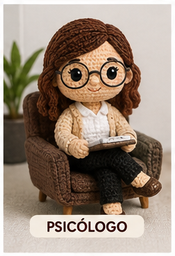 Psicólogo amigurumi