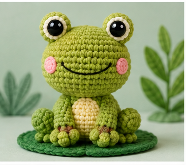 Rana amigurumi